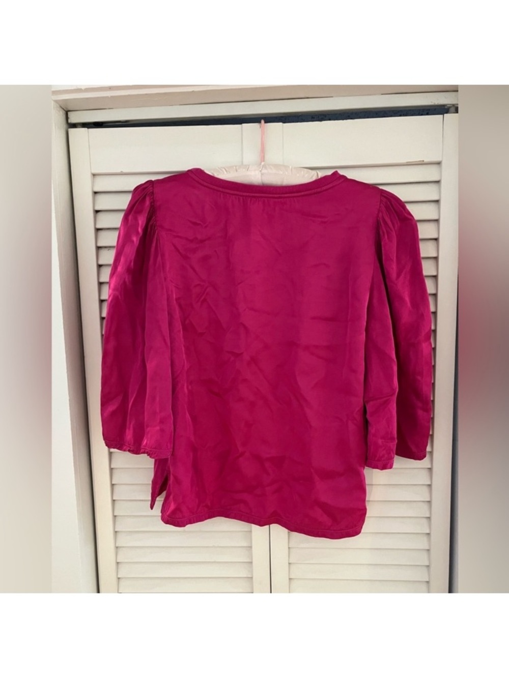Nation LTD Donna Satin Bell Sleeve Top Small - Picture 7 of 10